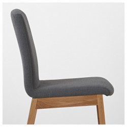 Фото1.Кресло, дуб, Нордвалла темно-серый IKEA KARLHUGO, 804.035.16